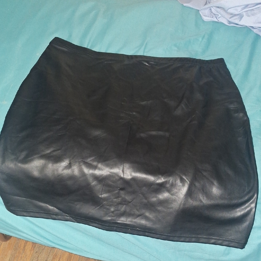 Black Leather Skirt